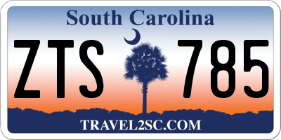 SC license plate ZTS785