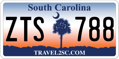 SC license plate ZTS788