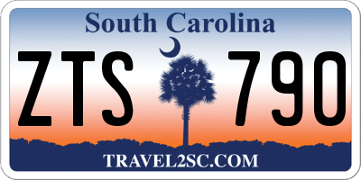 SC license plate ZTS790