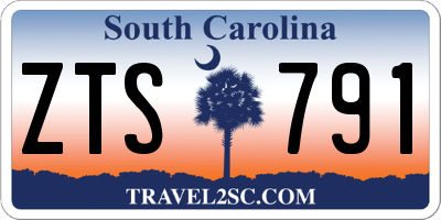 SC license plate ZTS791