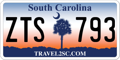 SC license plate ZTS793