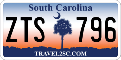 SC license plate ZTS796
