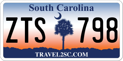 SC license plate ZTS798