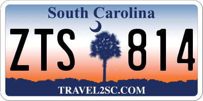 SC license plate ZTS814