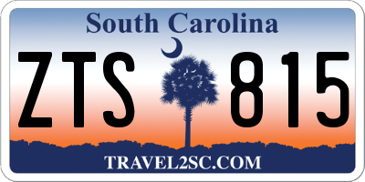 SC license plate ZTS815