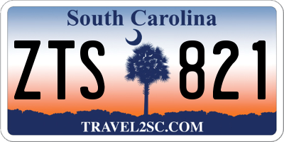 SC license plate ZTS821