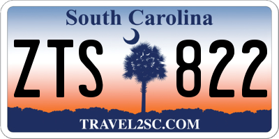 SC license plate ZTS822