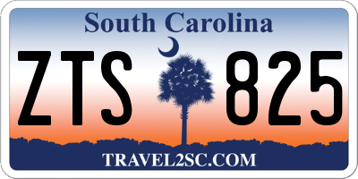 SC license plate ZTS825