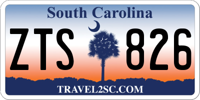 SC license plate ZTS826