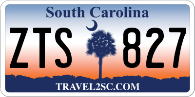 SC license plate ZTS827