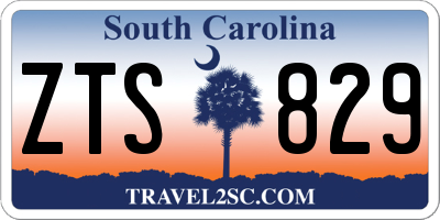 SC license plate ZTS829