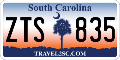 SC license plate ZTS835