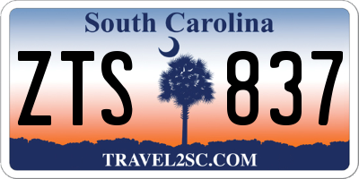 SC license plate ZTS837
