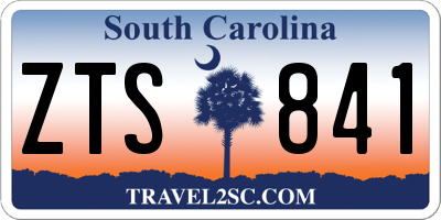 SC license plate ZTS841