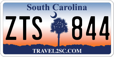 SC license plate ZTS844