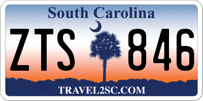 SC license plate ZTS846