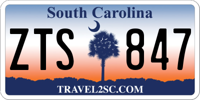 SC license plate ZTS847