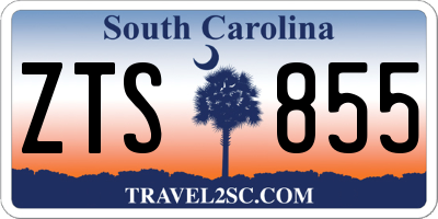 SC license plate ZTS855