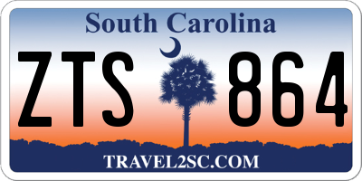 SC license plate ZTS864