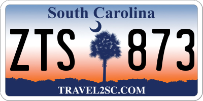 SC license plate ZTS873