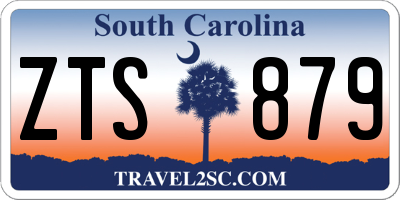 SC license plate ZTS879