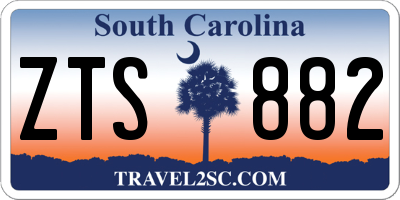 SC license plate ZTS882
