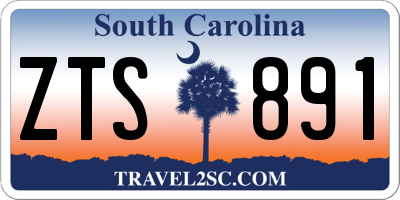 SC license plate ZTS891