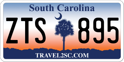 SC license plate ZTS895