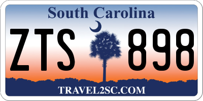 SC license plate ZTS898