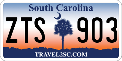 SC license plate ZTS903