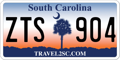 SC license plate ZTS904