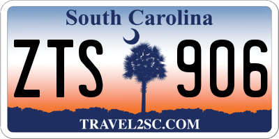 SC license plate ZTS906