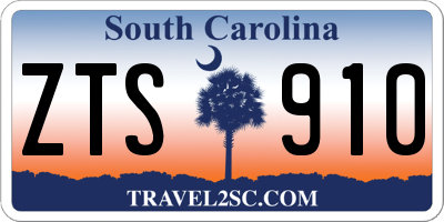 SC license plate ZTS910