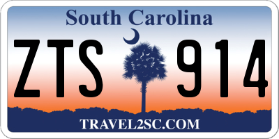 SC license plate ZTS914