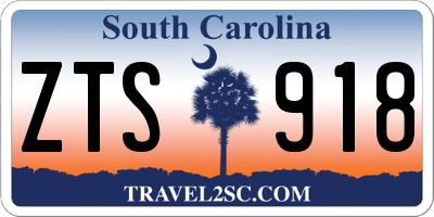 SC license plate ZTS918