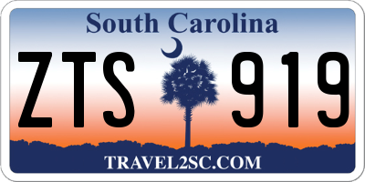 SC license plate ZTS919
