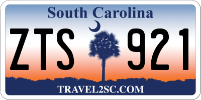 SC license plate ZTS921