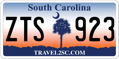 SC license plate ZTS923