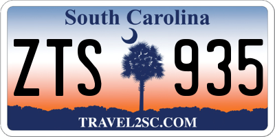 SC license plate ZTS935