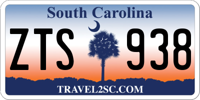 SC license plate ZTS938