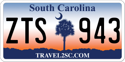 SC license plate ZTS943