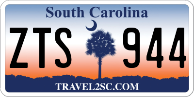 SC license plate ZTS944