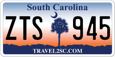 SC license plate ZTS945