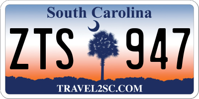 SC license plate ZTS947