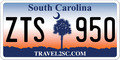 SC license plate ZTS950