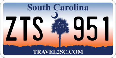 SC license plate ZTS951