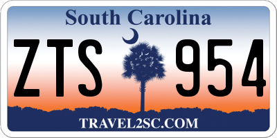 SC license plate ZTS954