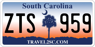 SC license plate ZTS959