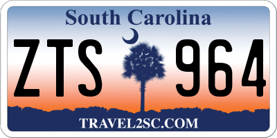 SC license plate ZTS964