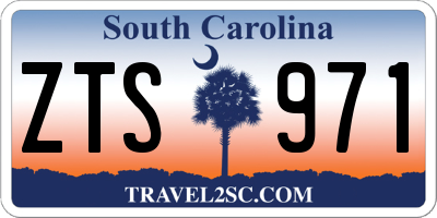 SC license plate ZTS971